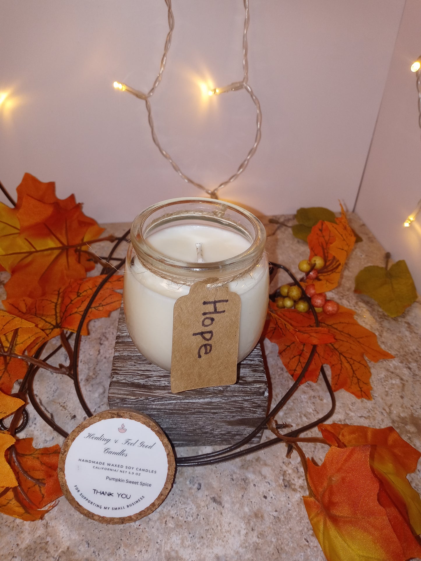 Small Glass Fall Scented Candles