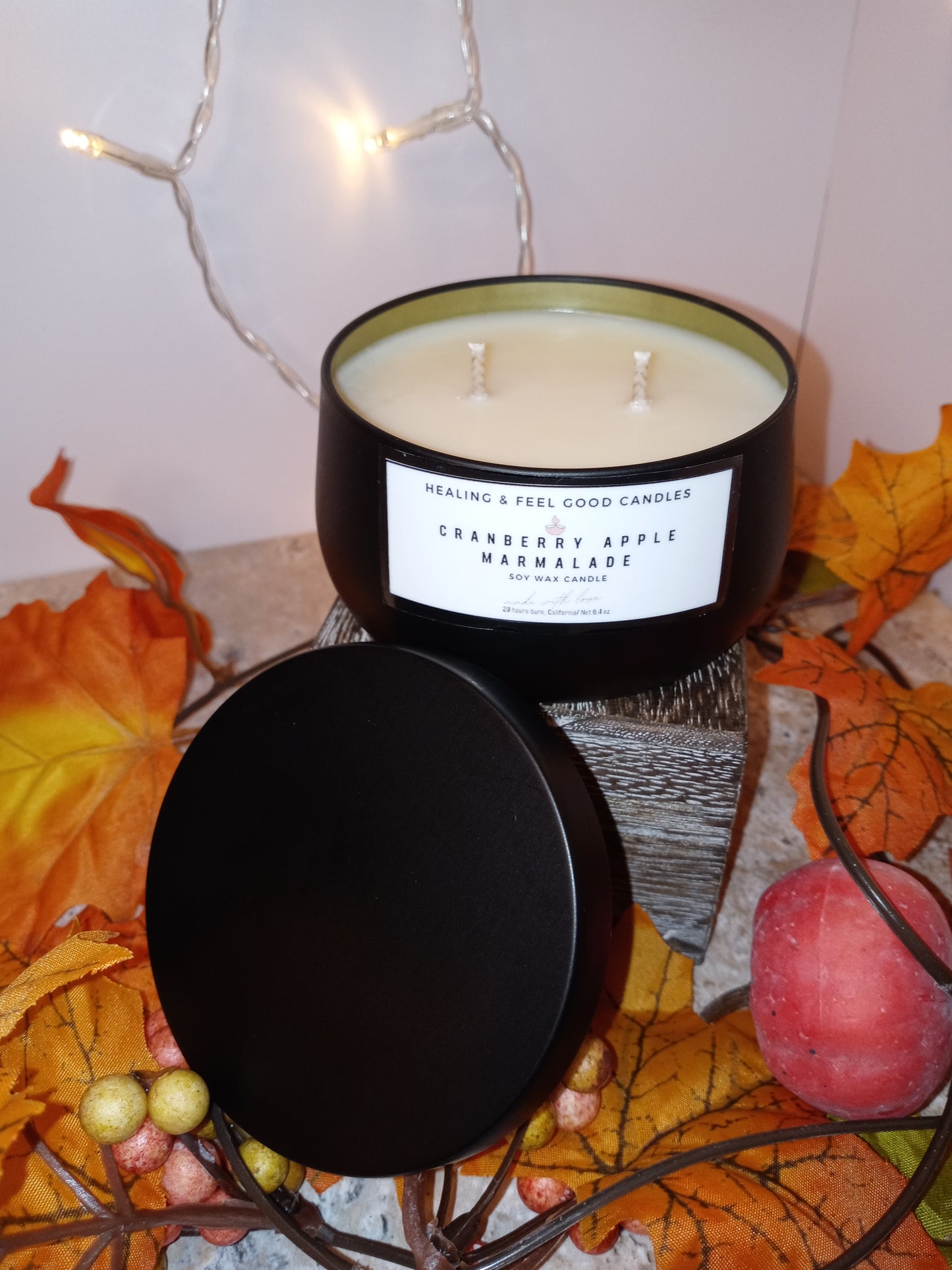 Black Tin Fall Scented Candles