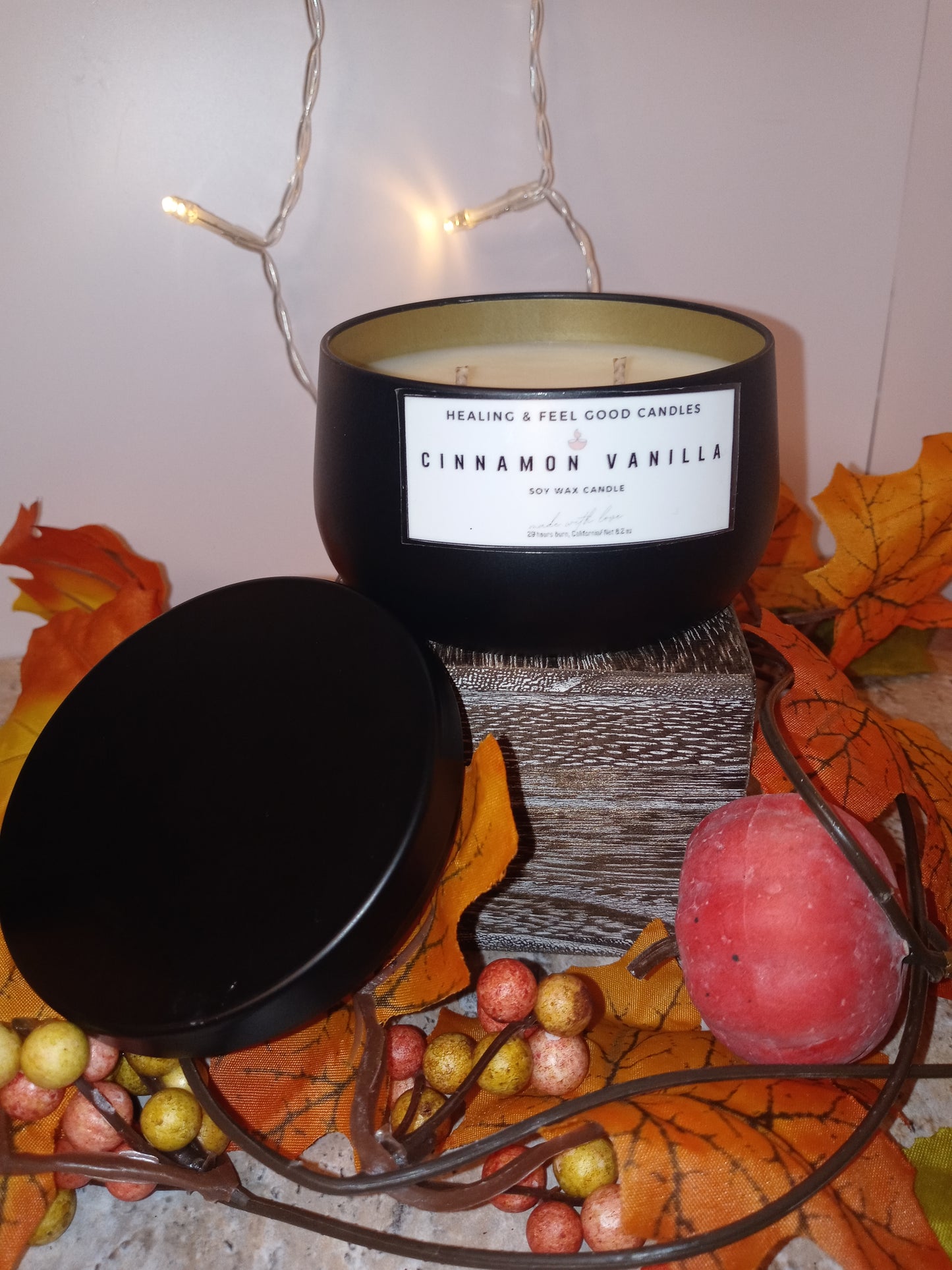 Black Tin Fall Scented Candles