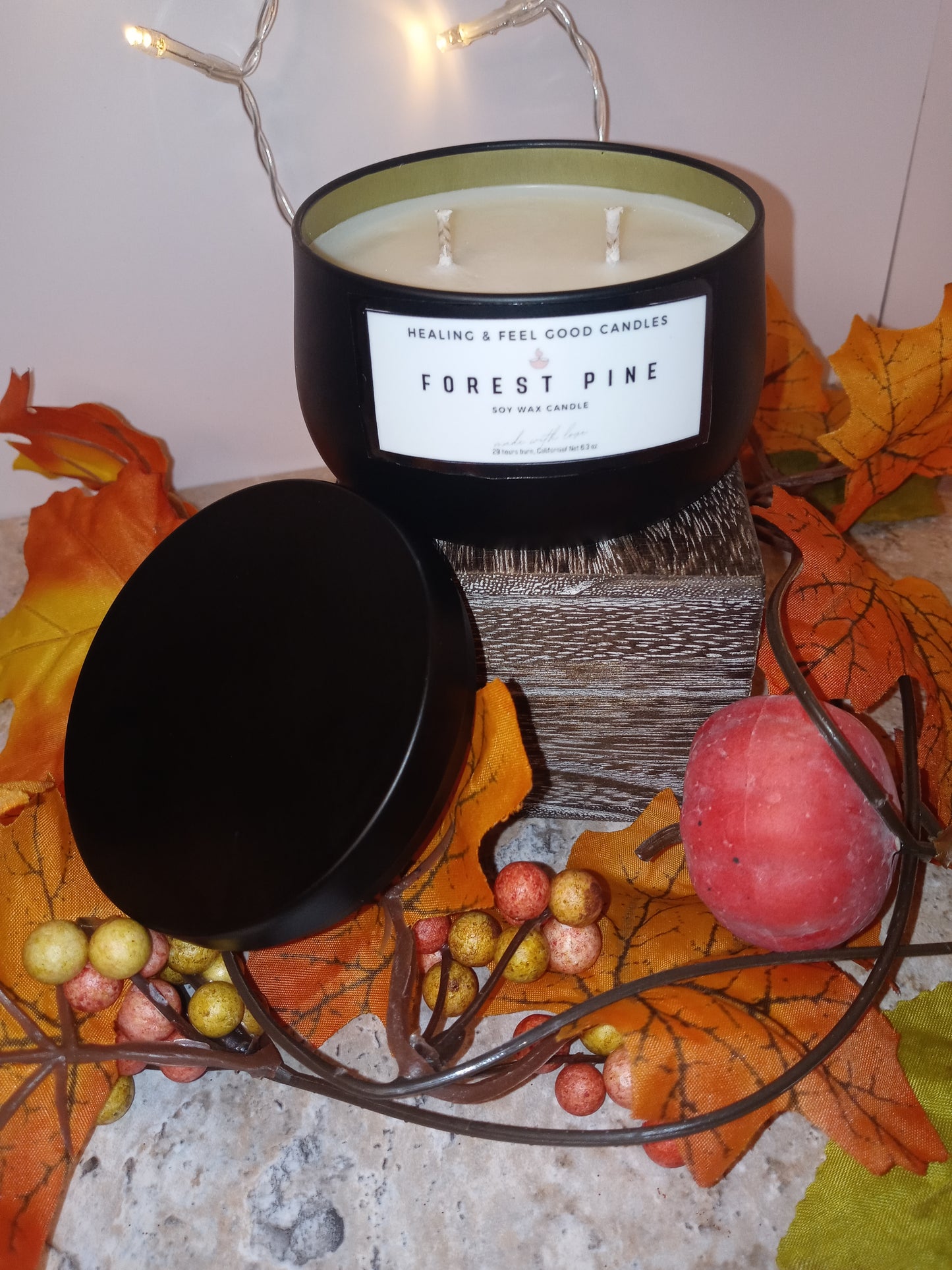 Black Tin Fall Scented Candles