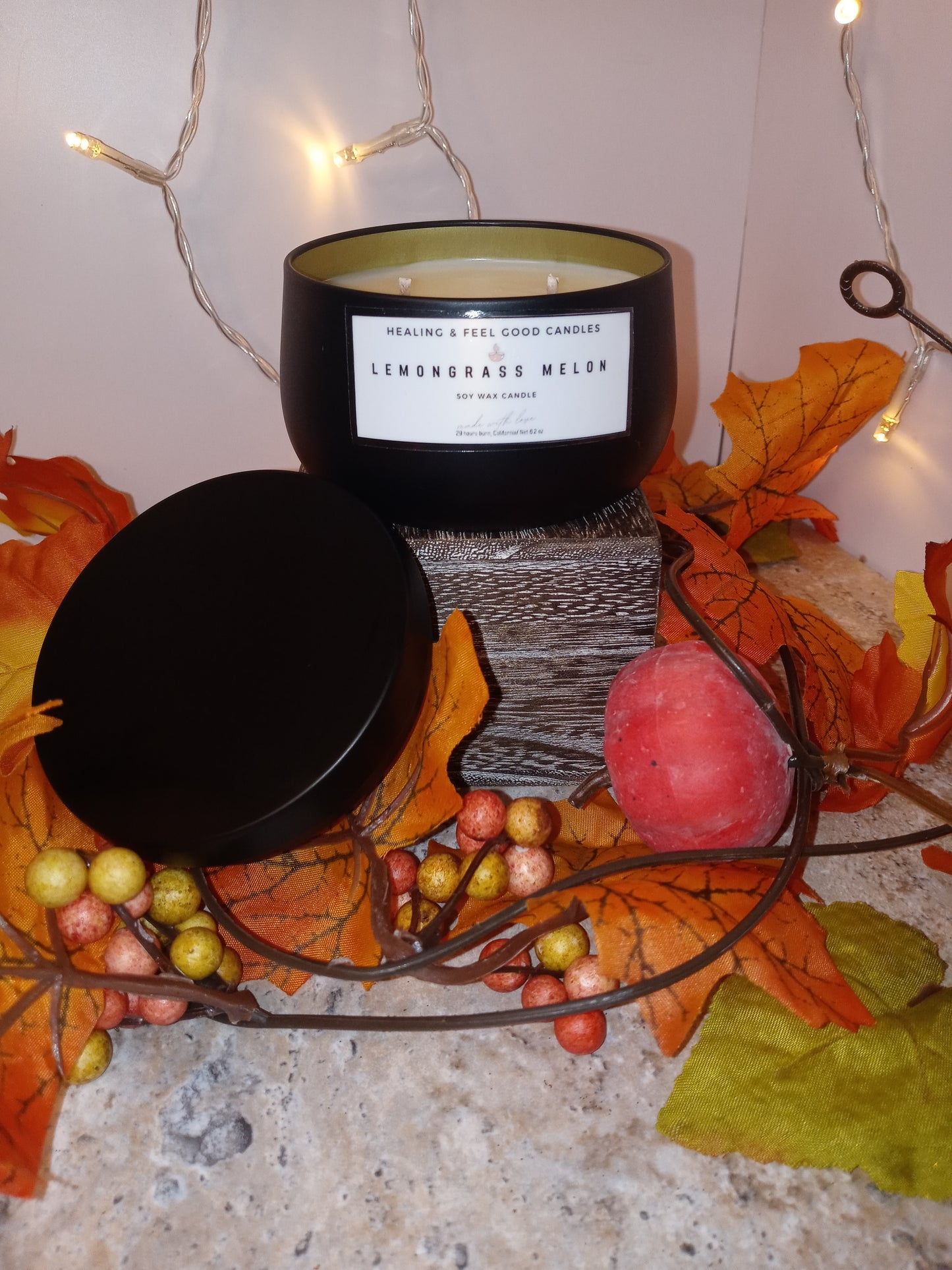 Black Tin Fall Scented Candles