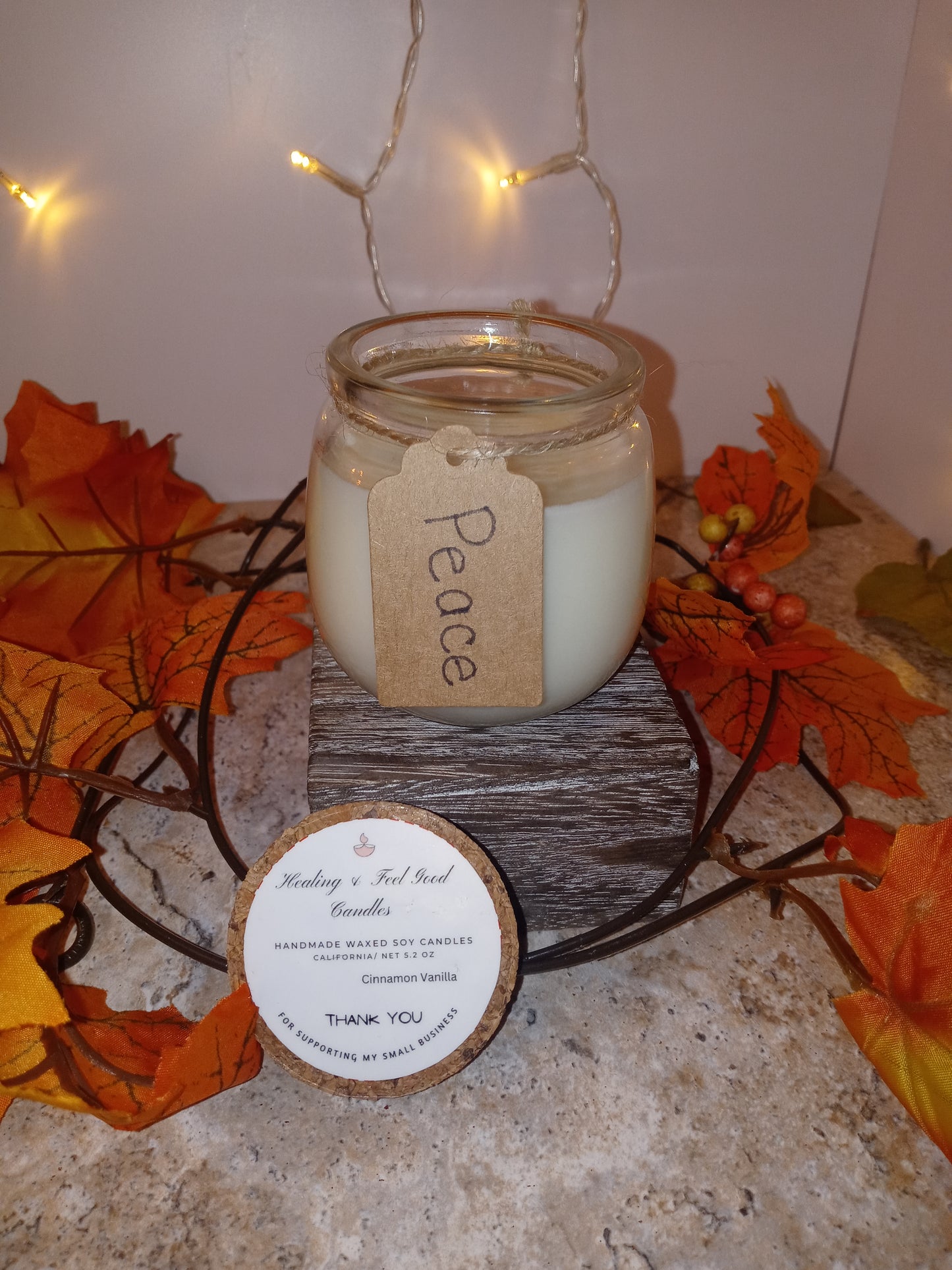 Small Glass Fall Scented Candles