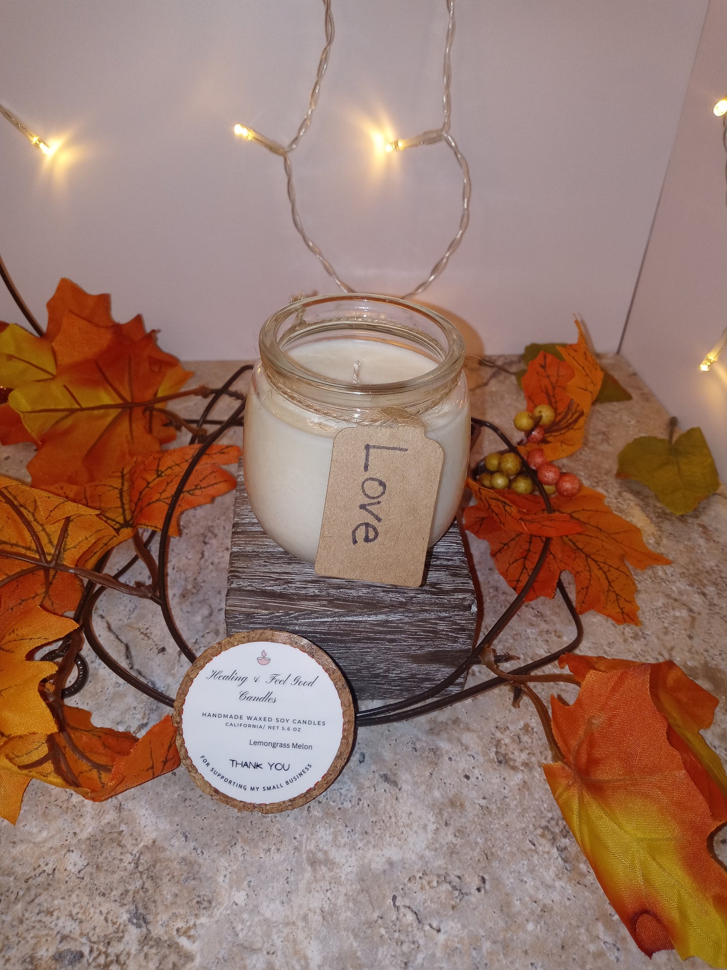 Small Glass Fall Scented Candles