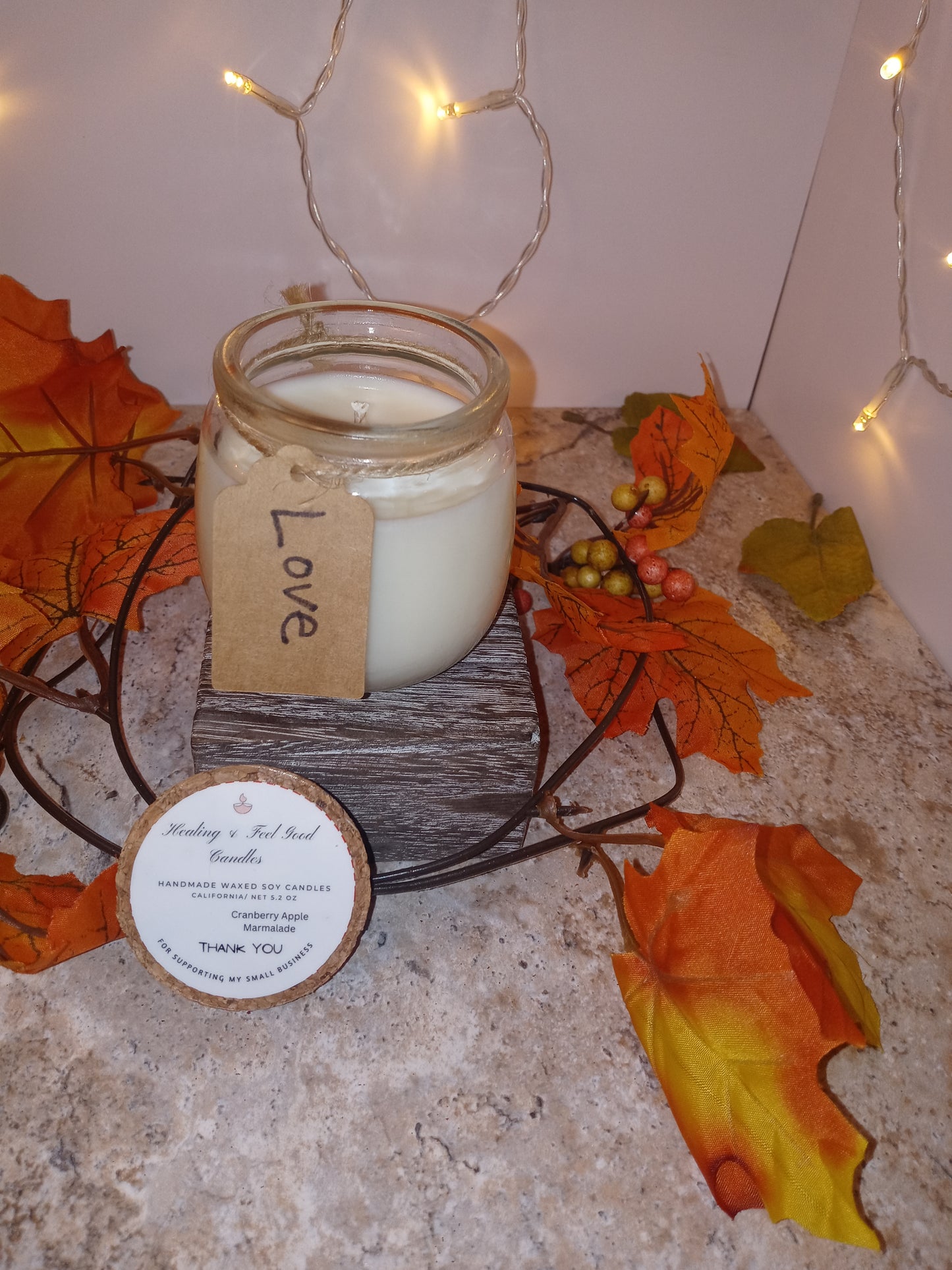 Small Glass Fall Scented Candles