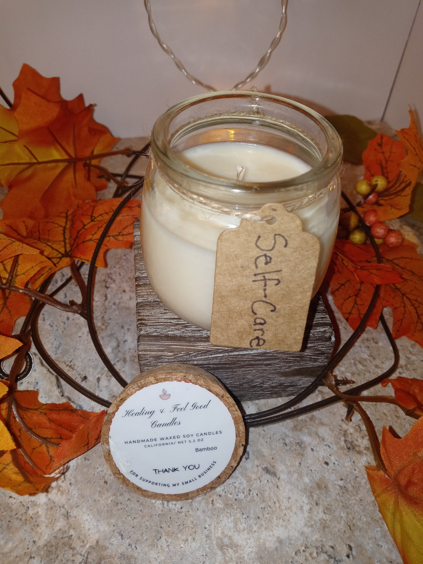 Small Glass Fall Scented Candles