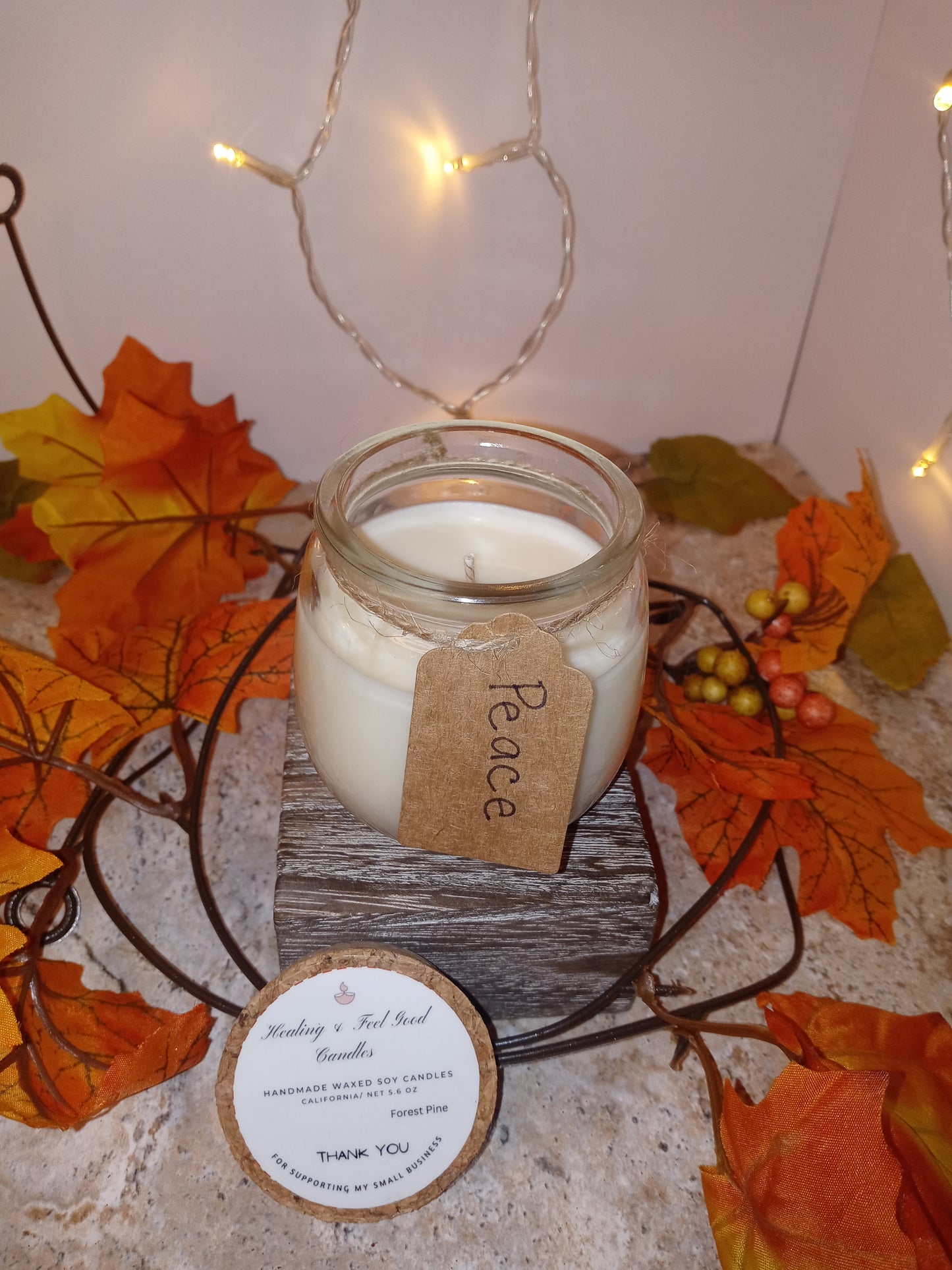 Small Glass Fall Scented Candles