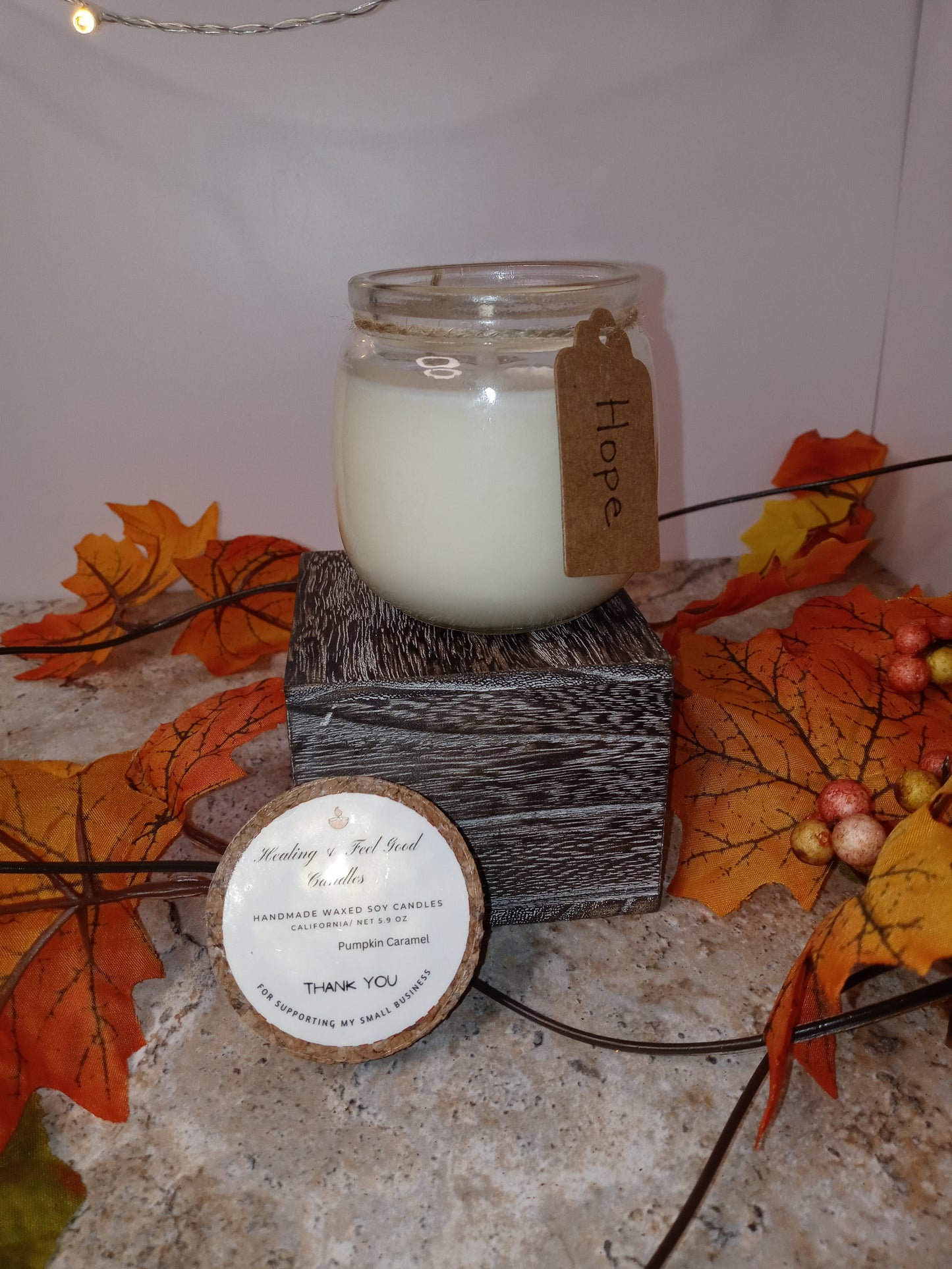 Small Glass Fall Scented Candles