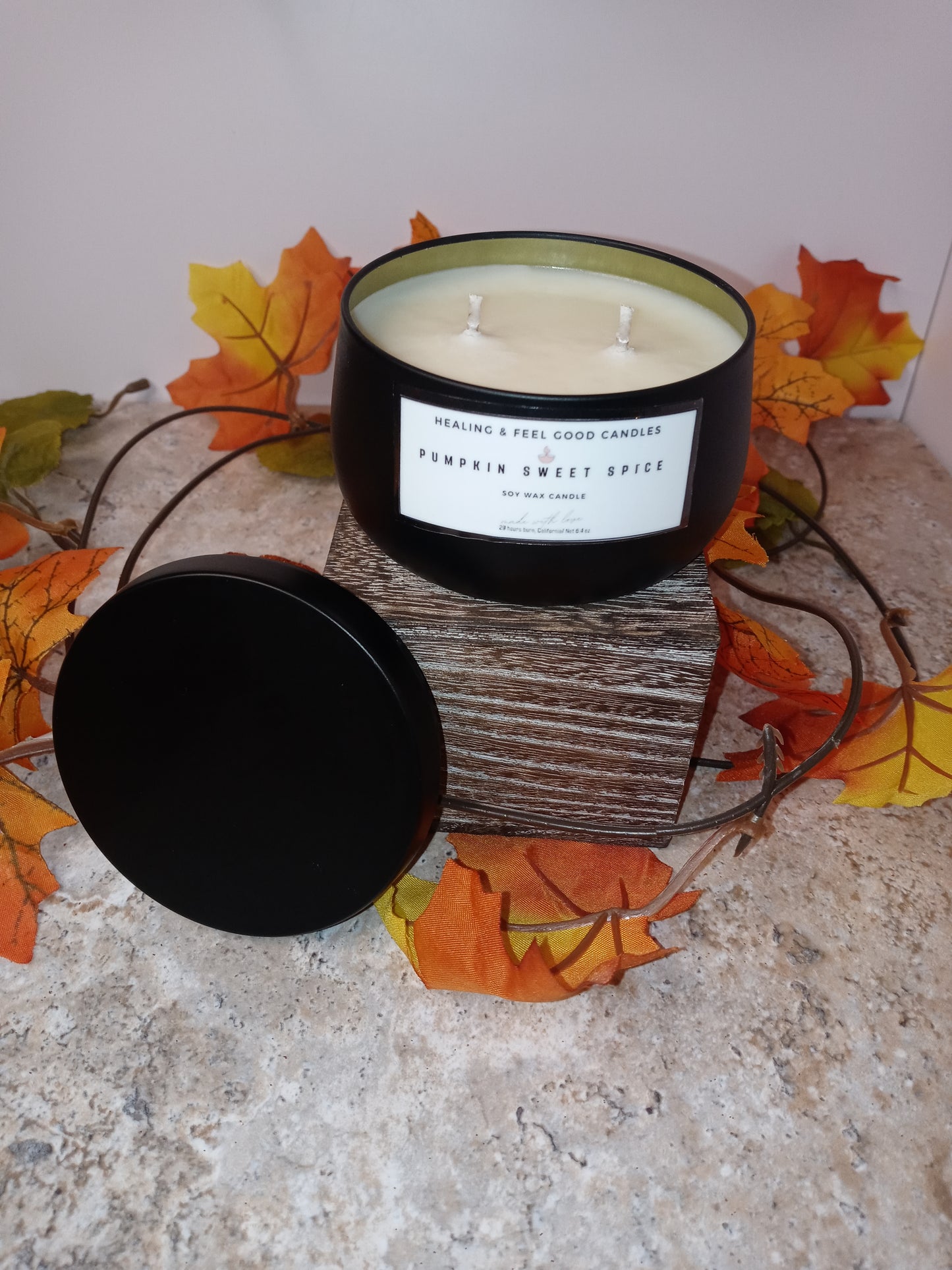 Black Tin Fall Scented Candles